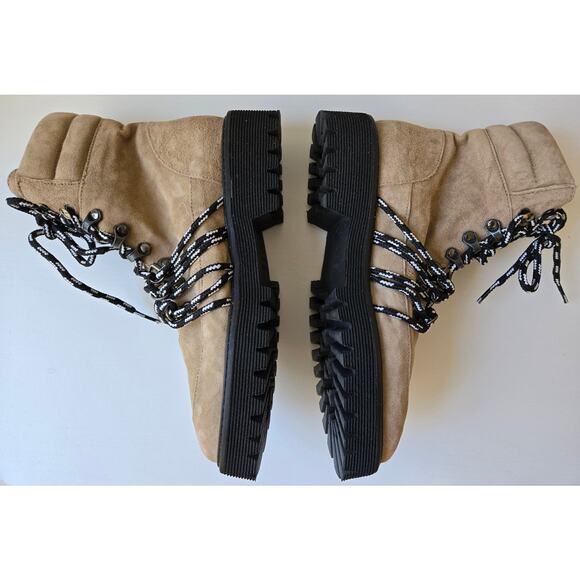 Freda Salvador NEW Claudia Leather Lace Up Combat Platform Boots Lug Sole Size 7 - Picture 8 of 12